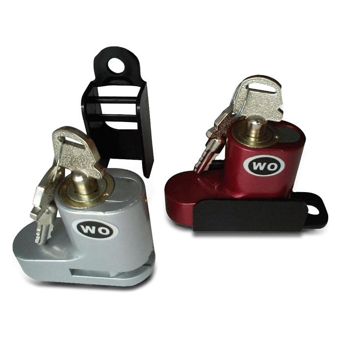 kunci disk cakram bahan baja WO | ( gembok alarm motor anti maling koper sepeda pagar cakram kinbar kode tas mobil clock rumah sensor gerak pintu digital remote lock bht ) |
