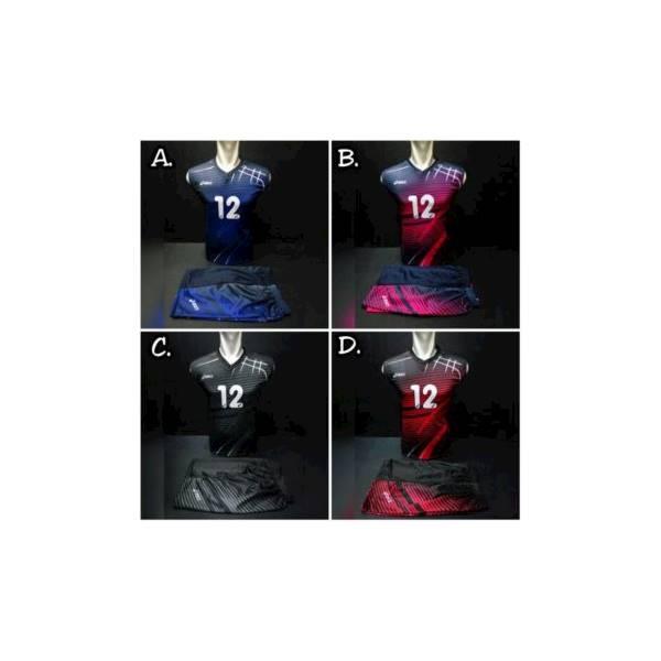 Jersey Setelan Timset Singlet Voli / Volley Asics AC02