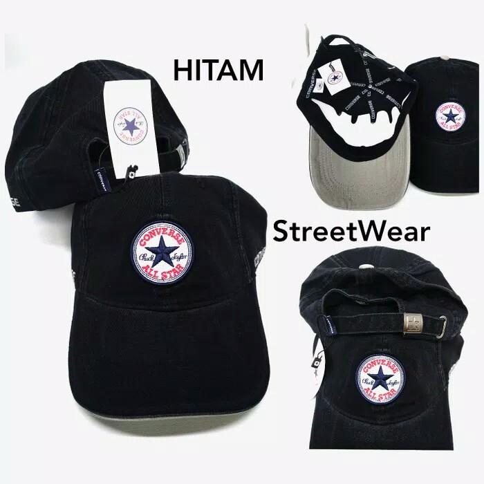 Topi Converse Core Cap Center - Black