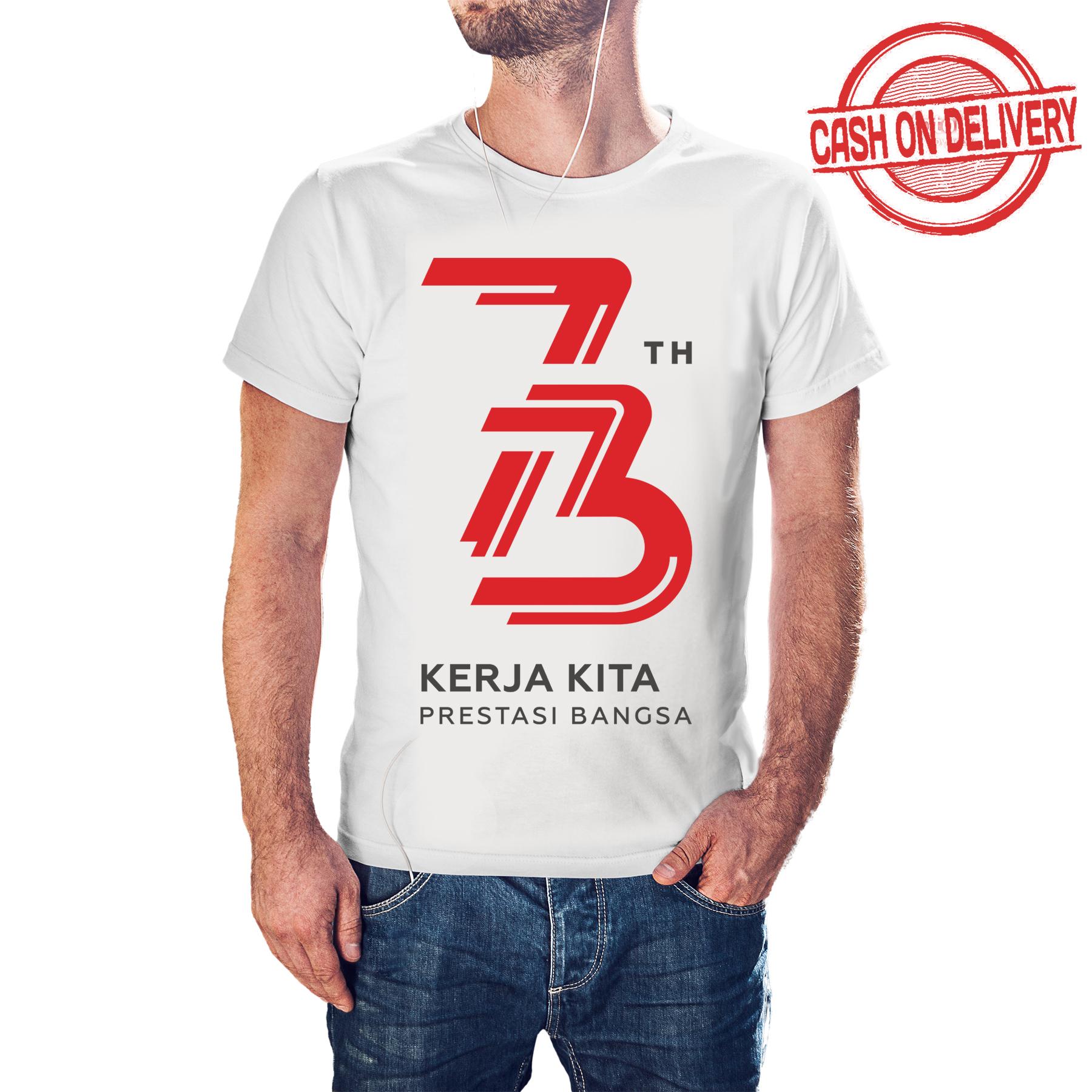 Vertika Clothing - Kaos HUT Kemerdekaan RI ke- 73 Agustus 2018 - Premium Quality