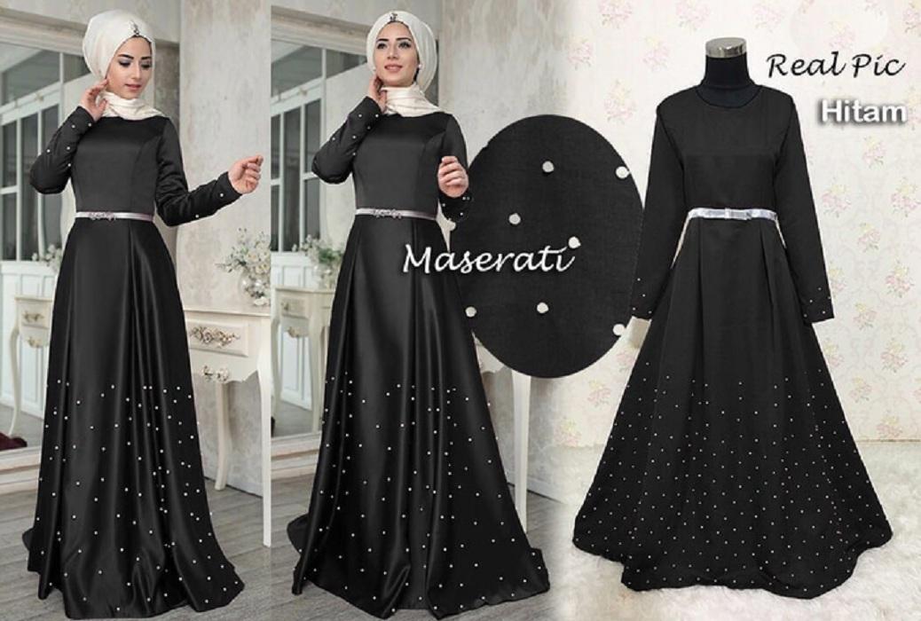 GAMIS PESTA MASERATI/ GAMIS PESTA PREMIUM/ BUANA MUSLIM WANITA