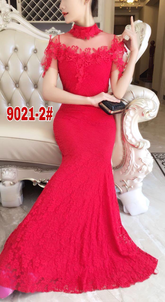 9021-2# baju pesta import / gaun pesta import / baju pesta brokat / longdress fashion import / gaunpanjang
