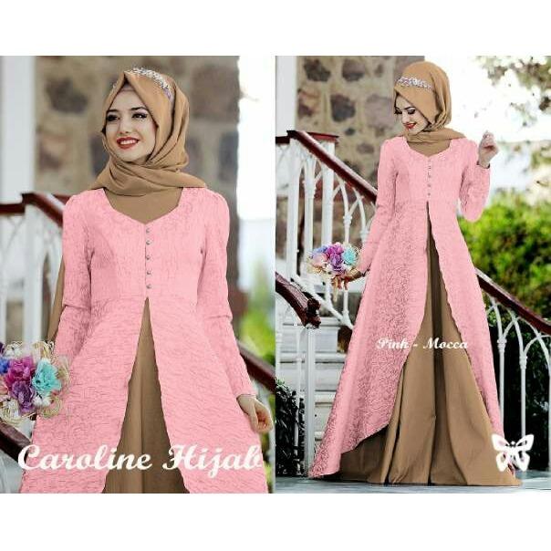 J&C Setelan Muslim Caroline / Bolero Muslim / Dress Maxi / Maxi Muslim / Setelan Maxi Dress / Dress Muslim / Setelan Busana Muslim / Setelan Baju Muslim / Baju Gamis Wanita / Setelan Muslim / Hijab Fashion / Hijab Style