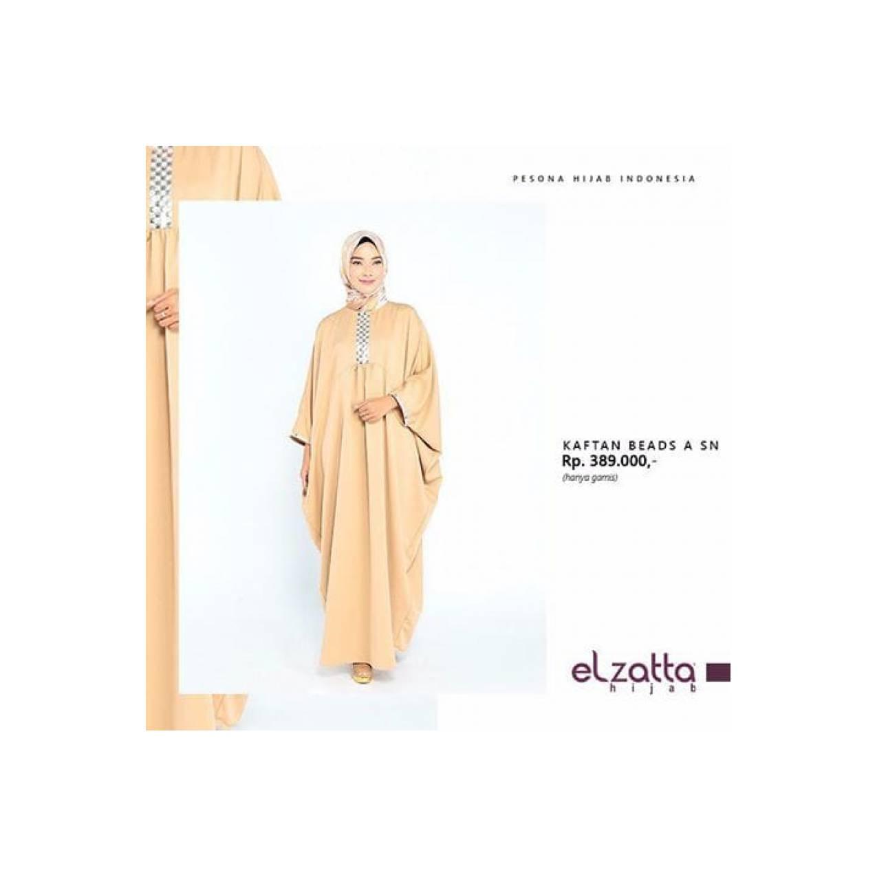 Baju Gamis Wanita Kaftan Beads A SN By Elzatta