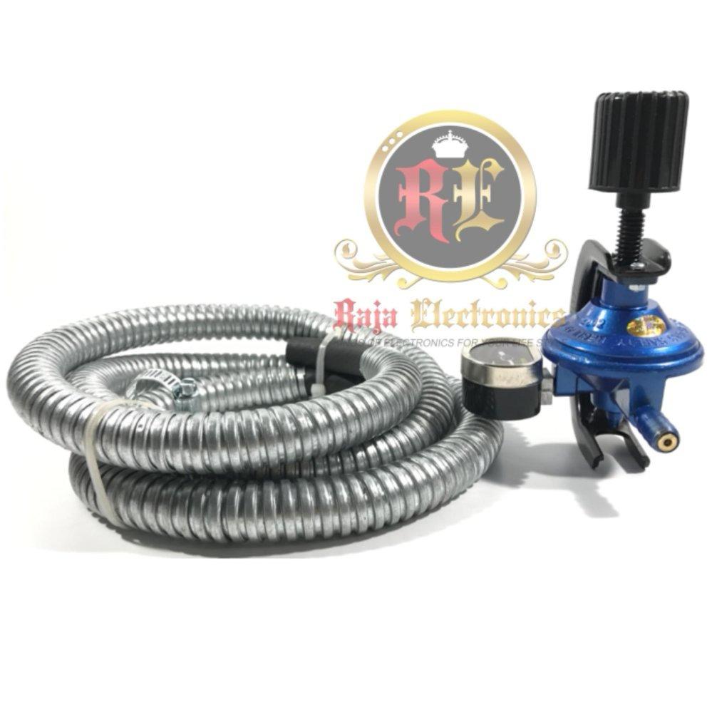 Destec Regulator Gas+Selang COM-201MSS ( Double Protection Technology )