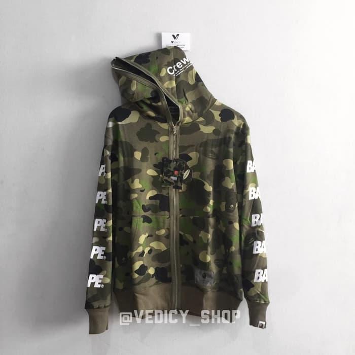 HOODIE JAKET BAPE BATHING APE GRADATION HIJAU SUPER MIRROR 1:1 ORI