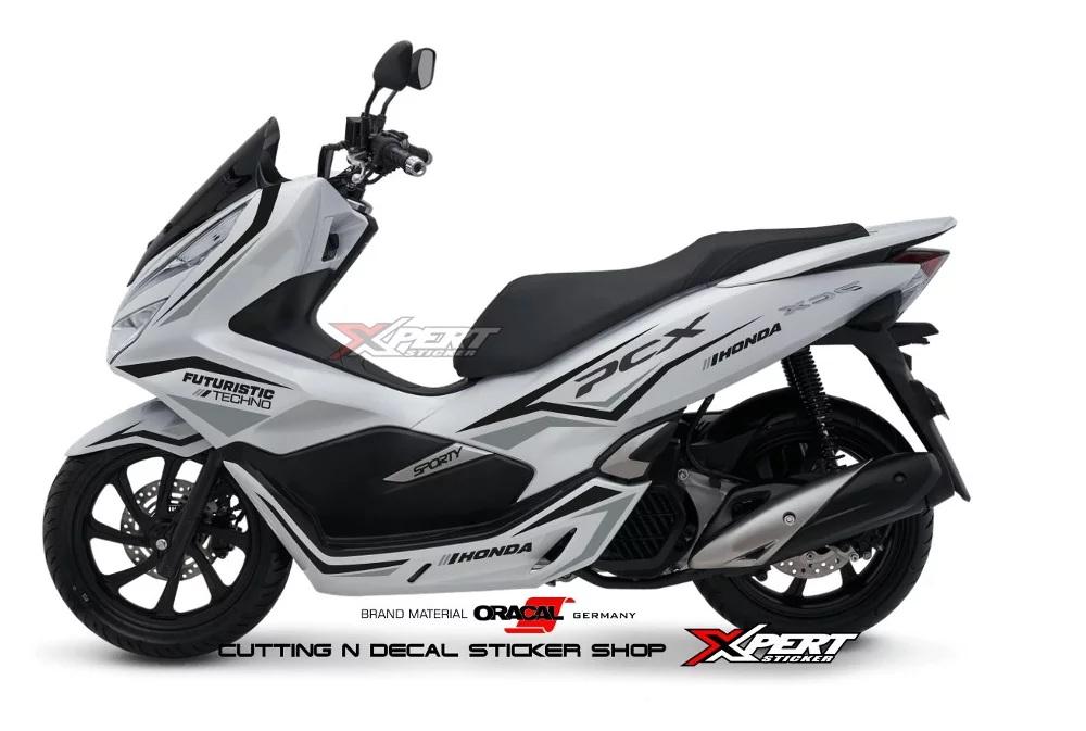 CUTTING STICKER PCX PUTIH STIKER PCX 2018