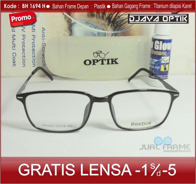 Frame kacamata 1694 + lensa minus/plus/silinder kacamata baca gaya untuk pria dan wanita