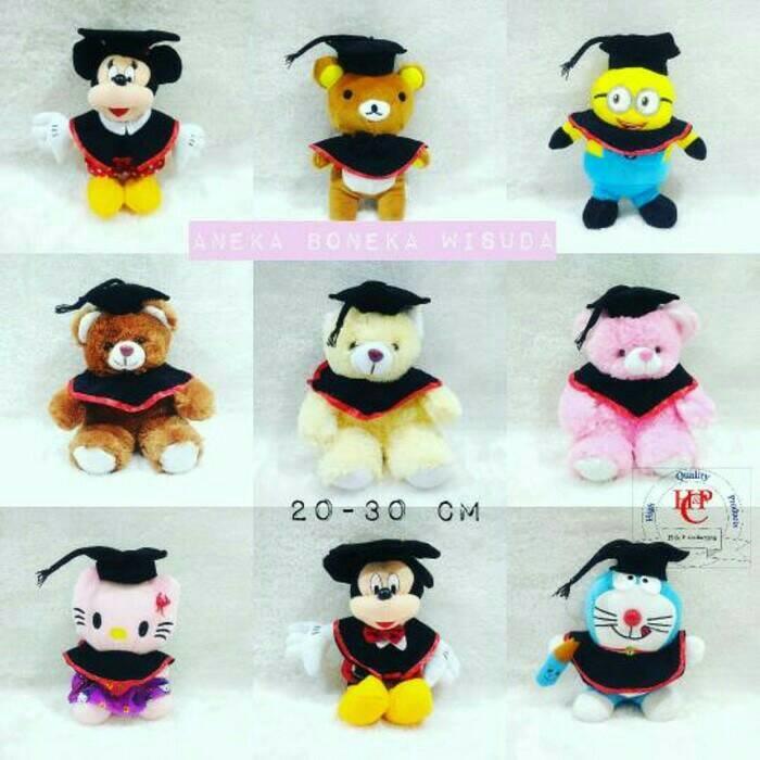 Boneka Wisuda Lucu Lucu Minion Mickey Doraemon - Sbpqvx