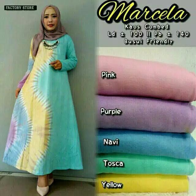 Baju Gamis Maxi Wanita Baju Muslim Busui Jumbo Besar Long Dress Daster Panjang - tukiyem13