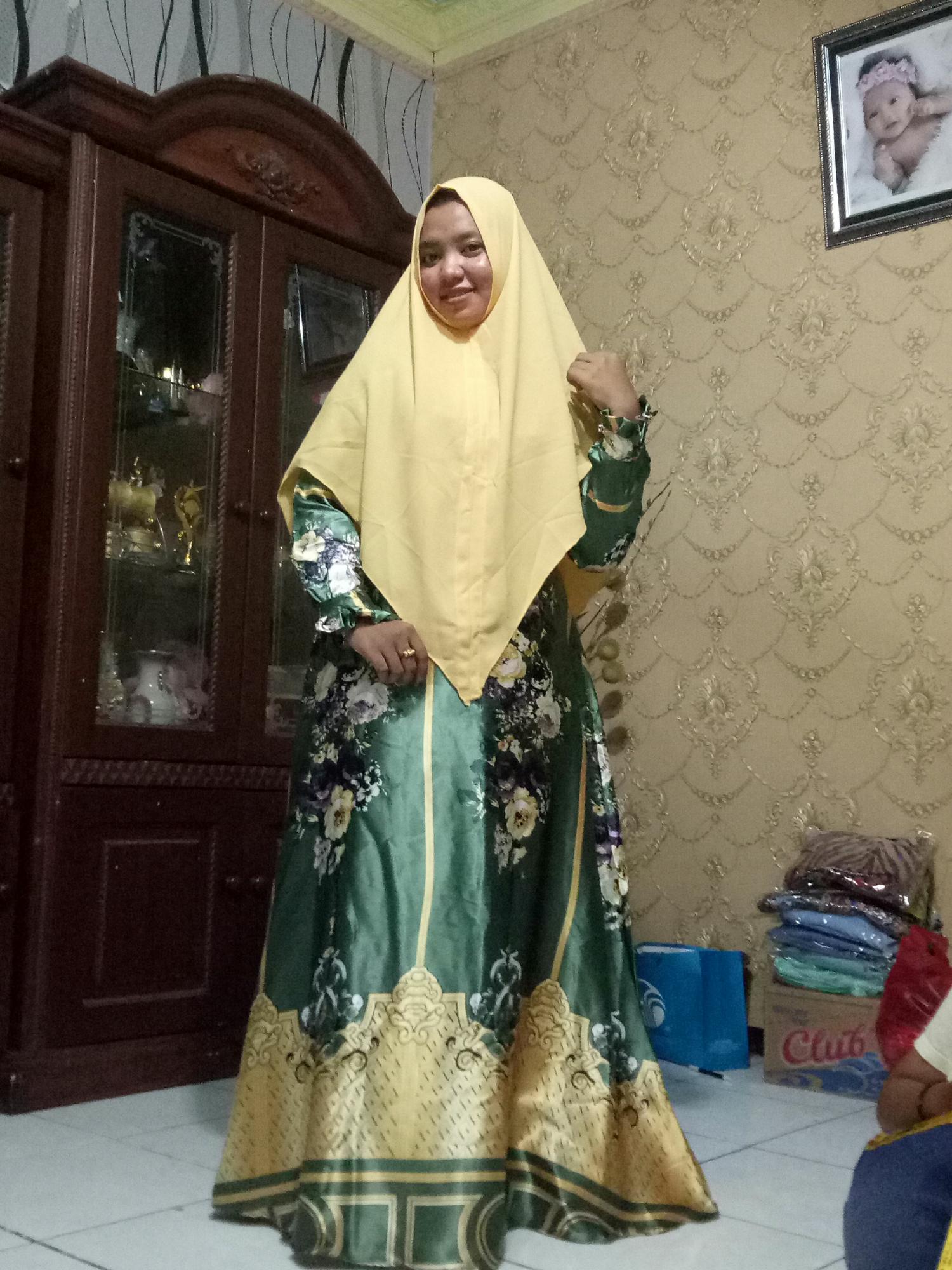 Nurulcollection-Baju gaun dress murah/gamis syari brokat/gamis pesta terbaru/gamis terlaris