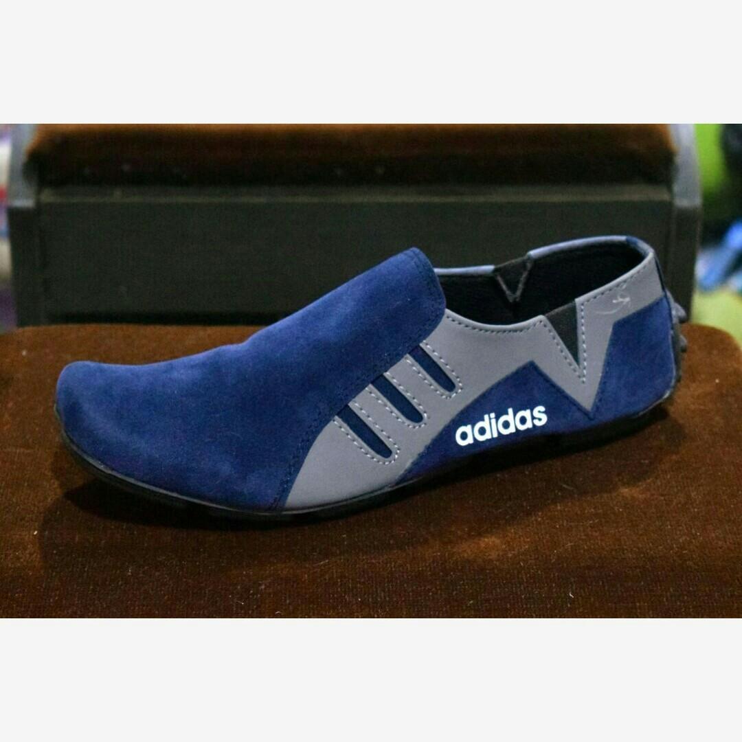 Sepatu Casual Pria Slip On Adidas Ziverseven sepatu Casual Sneakers Slip on Slop Loafers Formal Santai Jalan-jalan Kerja Kantor Nike adidas Boots vans Kickers Caterpillar tracking Hiking Pria 