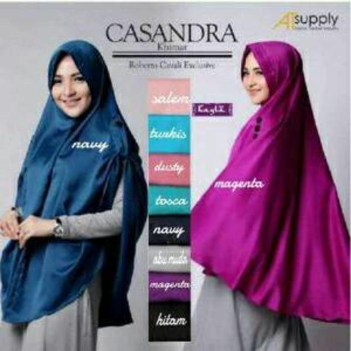 Hijab Khimar Cassandra Jilbab Panjang Syari A1111