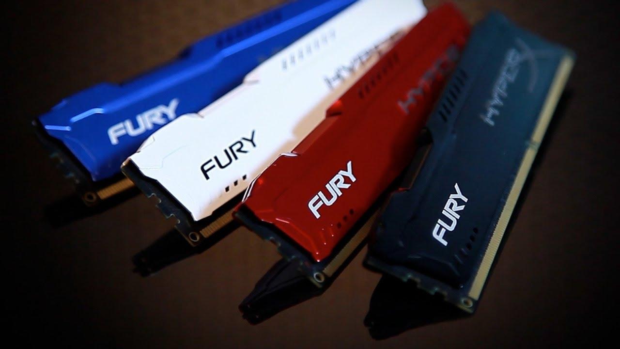 Kingston HyperX FURY 8GB 1600MHz DDR3 CL10 240-pin DIMM (2 COLOR) RED & BLACK