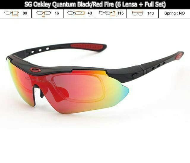 DISKON Kacamata 6 lensa Oakley Quantum TERMURAH