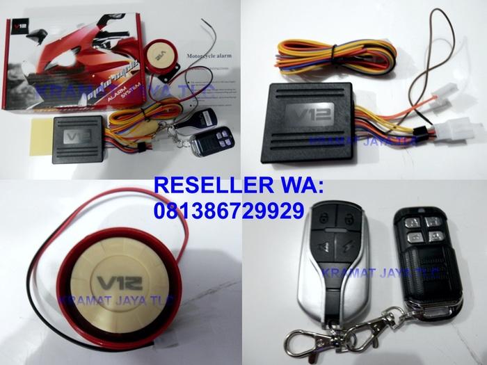ALARM MOTOR V12 DENGAN STARTER 2 REMOTE BERGARANSI - WNdxqQa