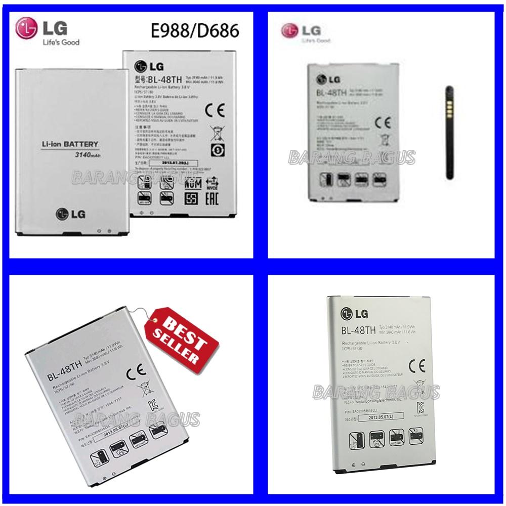 LG Baterai / Battery BL-48TH For LG G - Pro / LG E988 / LG G - Pro Lite / LG G - Pro Lite Dual Original - Kapasitas 3140mAh ( barang bagus )