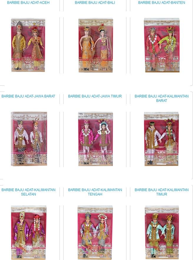 BONEKA BARBIE BAJU ADAT NUSANTARA KADO HADIAH