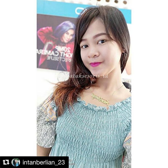 Jual Kalung Nama Gold Lapis emas 24 karat bisa cetak sesuai nama