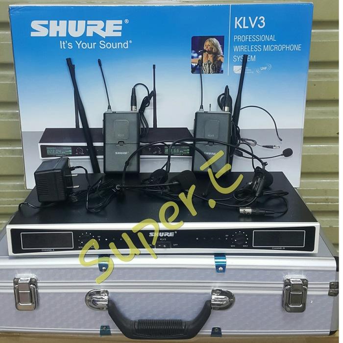 ORIGINALS Mic Wireless Shure KLV 3 Clip On + Headset