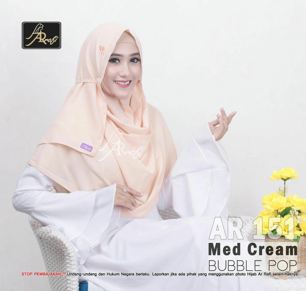 Jilbab instan Thalia Pashtan Arrafi AR 151 (med cream)