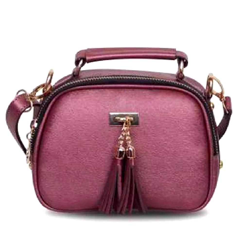Fashion Wanita Tas Selempang SlingBag MJ - Maroon ( DKI Jakarta )
