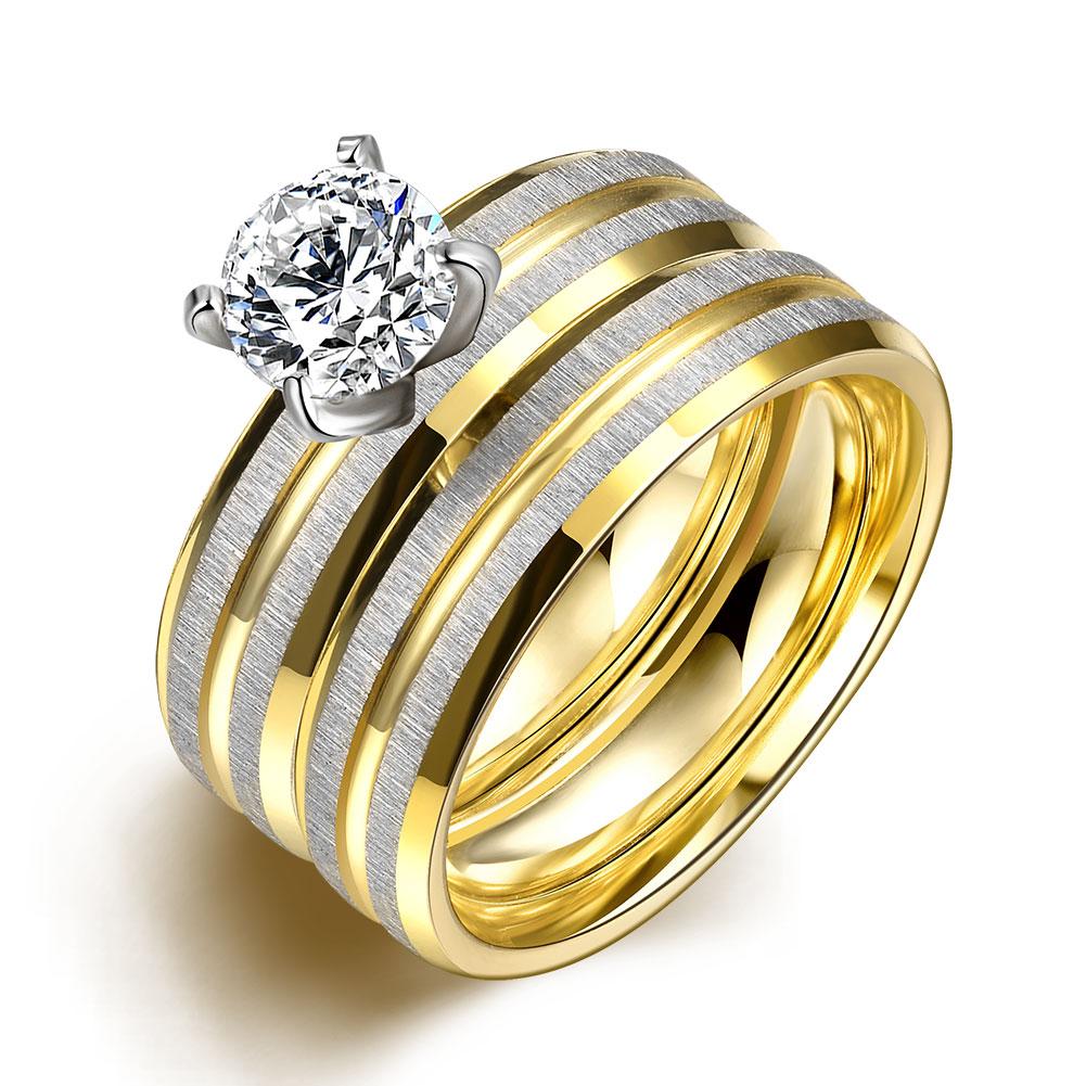 Titanium baja seri Jepang dan Korea Selatan mode jual panas ganda wanita karakter cincin baja TGR040-A-8 TGR040-A-8