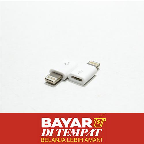 YG - Converter Micro USB to iPhone 5 6 Lightning - Bisa Untuk iPhone 4 4s / iPhone 5 5c 5s / iPhone 6 / iPhone 6s / iPhone 6+ 6s+ / iPhone 7 7+ / iPhone 8 / iPhone X