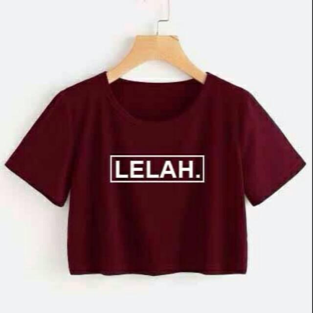 LELAH CROP TEE / ATASAN WANITA / FIT TO L / BAJU MURAH / TUMBLR / KAOS / MODEL BARU / FASHION