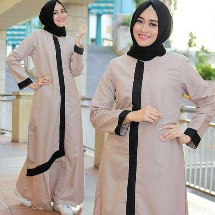 Garansi Termurah Baju Atasan Muslim Murah /Gamis Murah Karlina Dres Maroon | Baju Lebaran Muslim