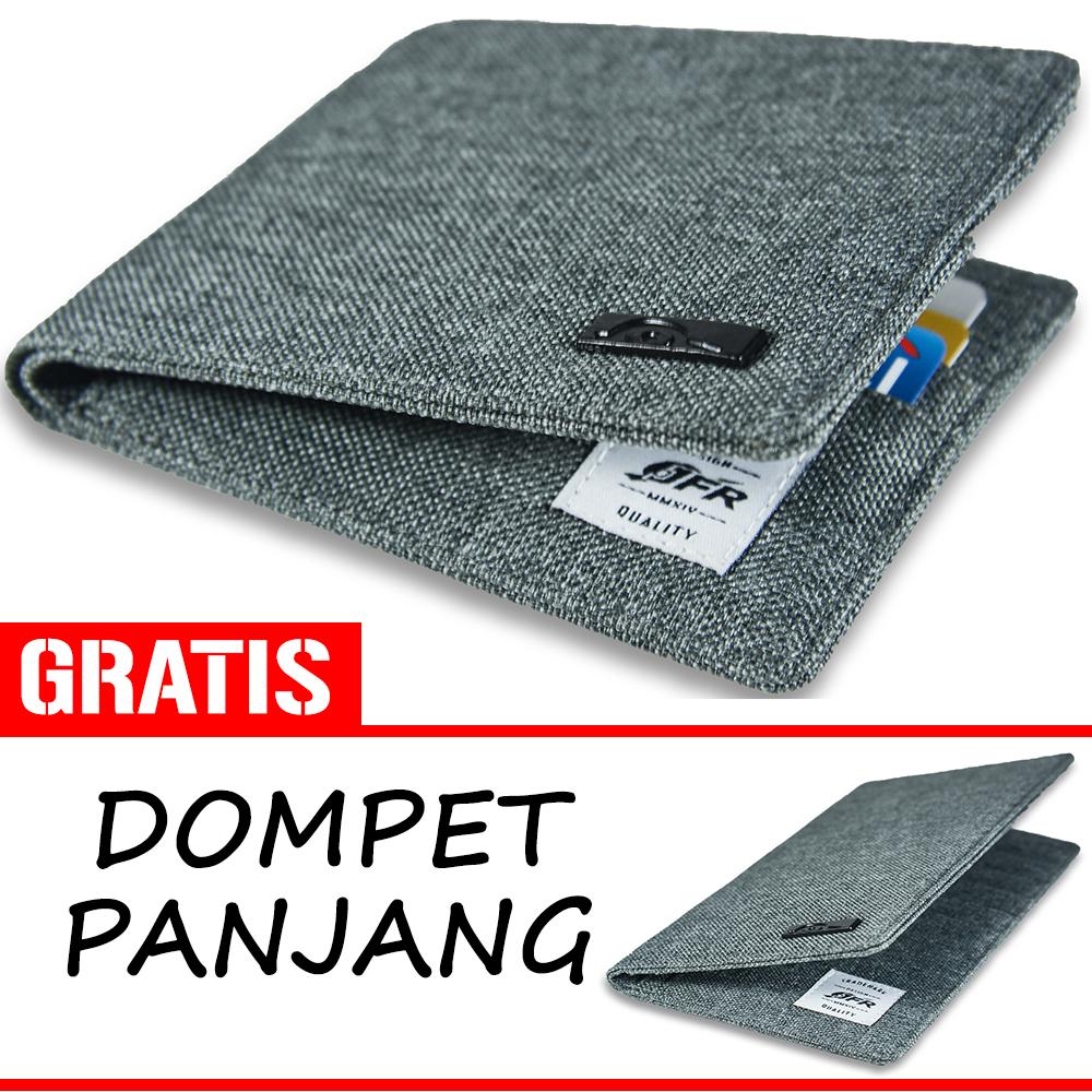 Jfr Fashion Dompet Pria Bahan Kulit Canvas Jb02 (jp07 Gratis Jp09) By Jenniferwallet