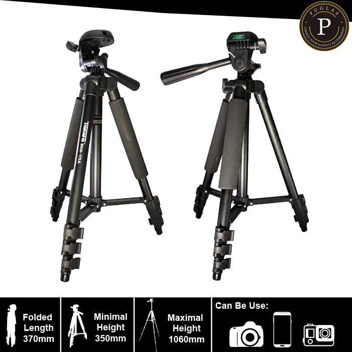 Promo Tripod Takara Eco 173A / Tripod Camera DSLR Free Tas dan Holder U original