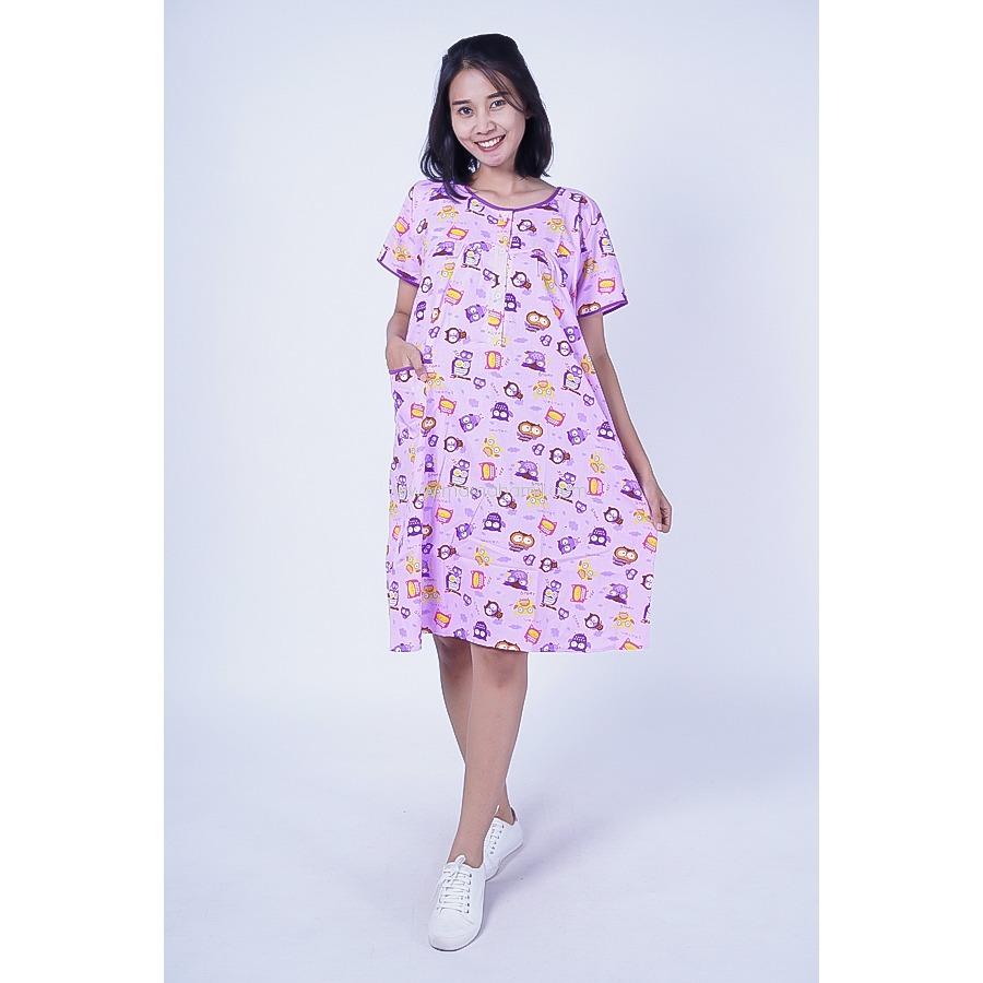 Mama Hamil Daster Hamil Menyusui Kaos Owl / daster bali / daster batik / daster ibu / daster malang / daster ibu hamil / daster menyusui / daster hamil / daster payung / daster remaja / daster kencana ungu / daster full kancing / daster kimono