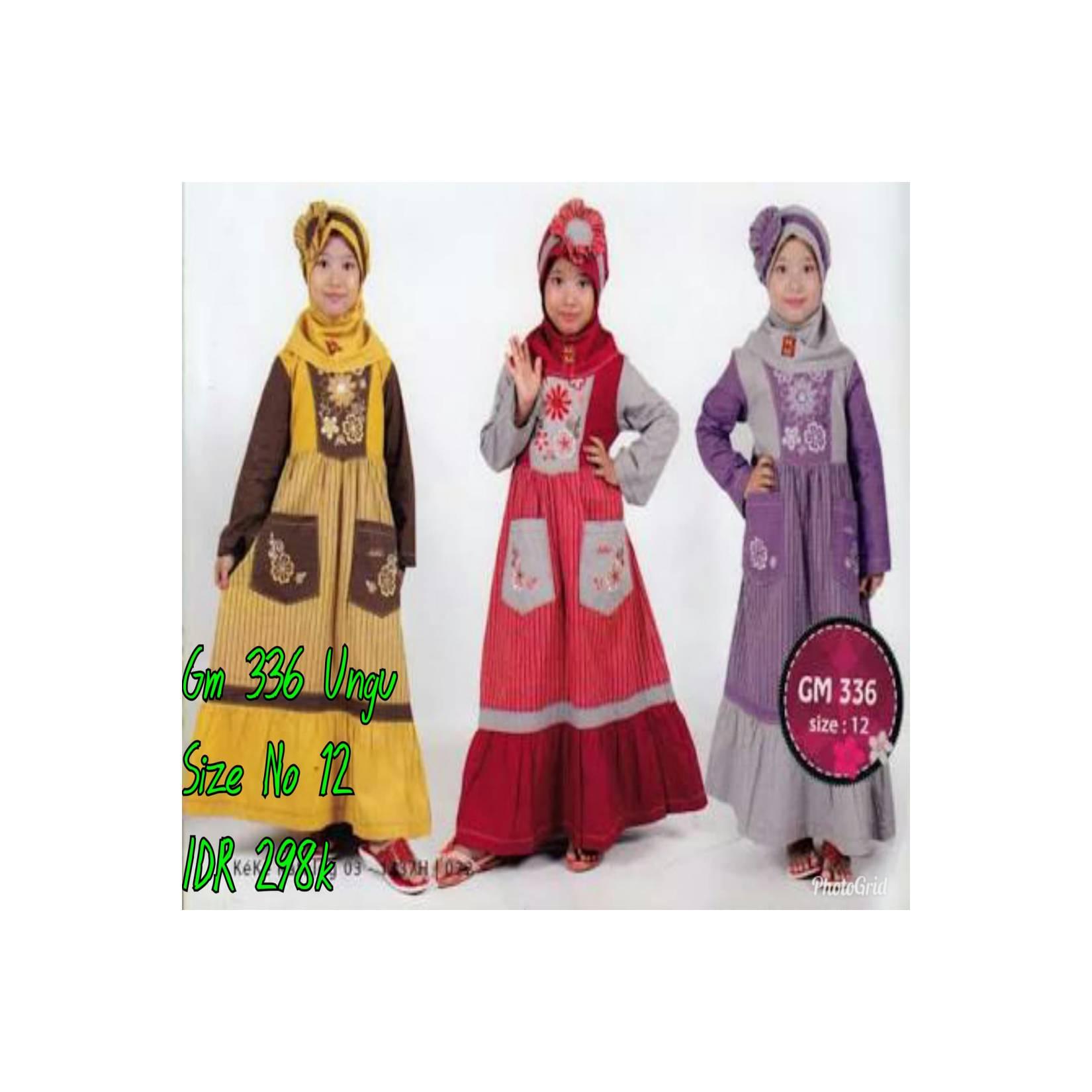 Keke Baju Anak Muslim GM 336 Merah No12 Diskon / Sale / Obral 25%