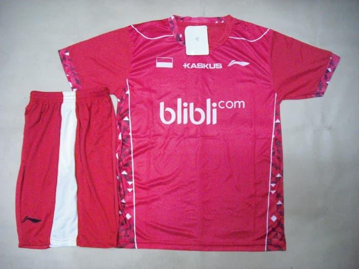 HARGA SPESIAL!!! BAJU Badminton / Bulutangkis Setelan Lining L.22 Red KASKUS - MdtNCw