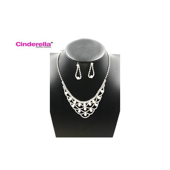 Kalung Set Perhiasan Pengantin Kalung Anting Pesta Aksesoris Wanita