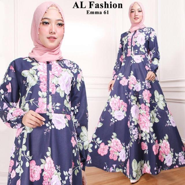 AB ( PROMO HOT SHOPE ) - maxi emma gamis untuk ibu dan remaja syari busana muslim ( dpt maxi aja ) (EMMA 25 HITAM)