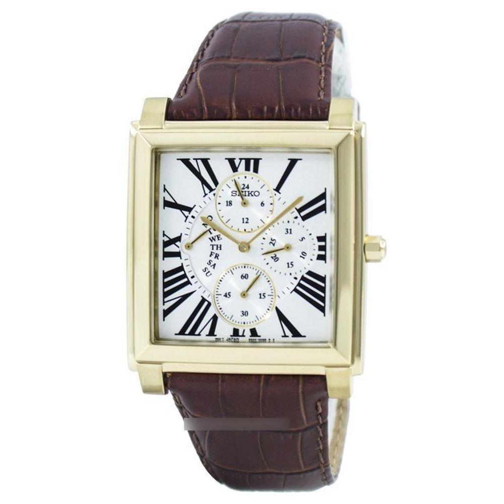 Seiko SRL018P1 Retrograde Brown Leather | jam Pria SRL018 Best N2jt