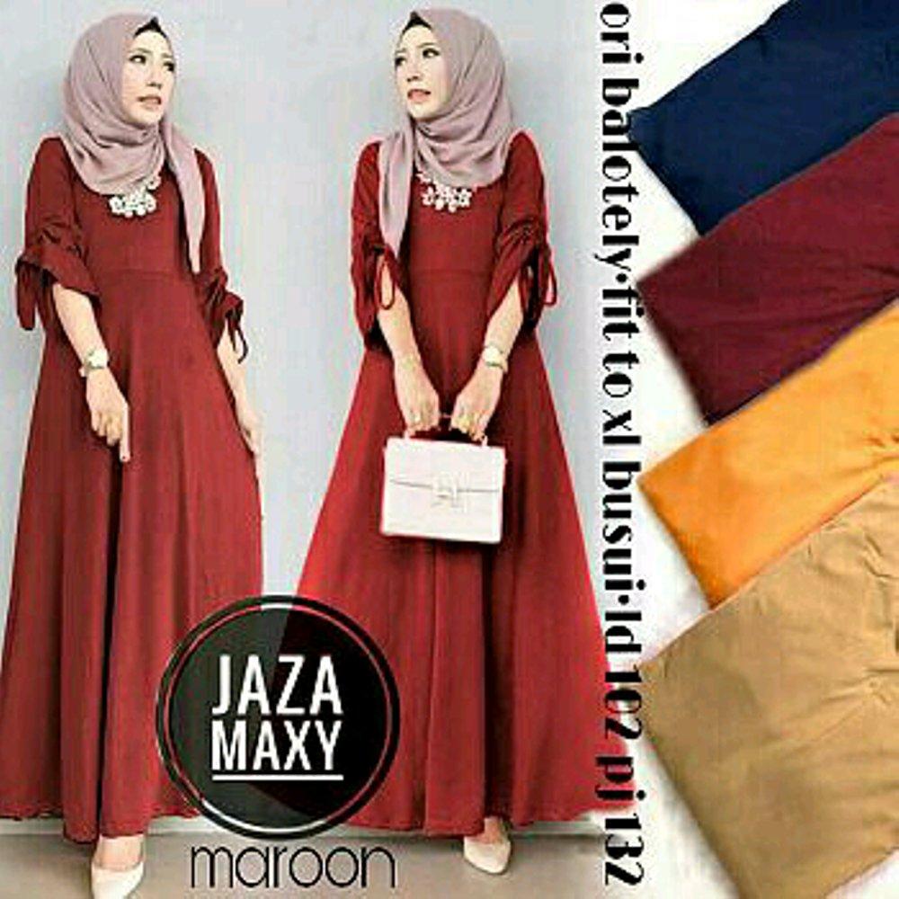 JAZA MAXI MAXI BUSUI MAXI TREND GAMIS MURAH SYARI KHIMAR BAJU MUSLIM WANITA FASHION WANITA di lapak almellshopp almellshopp