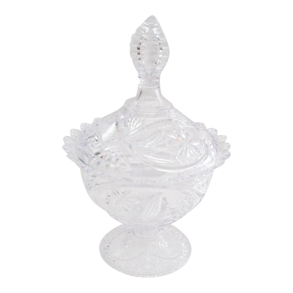 Mitra Loka Toples Kristal Plastik Transparan Kecil / Toples Plastik / Toples Mika / Toples Mewah / Toples Kue / Toples Permen / Jar / Crystal Jar