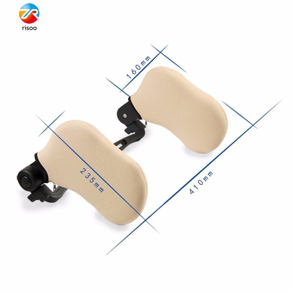 Risoo Mobil Headrest Bantal adjustable Mobil Sandaran Kepala Dukungan Sisi Bantal Leher Kepala Bantal Istirahat Pad Tempat Duduk Mobil Otomatis Kepala Memori Yang Mendukung Busa Lembut untuk Tidur-Internasional