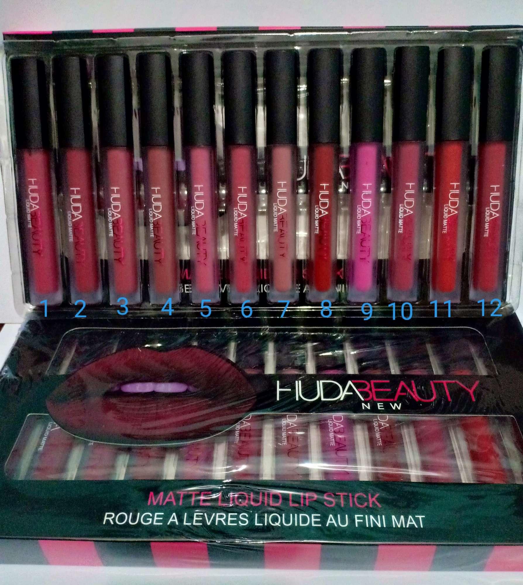 Huda Beauty Matte Liquid Lipstick 12Pcs