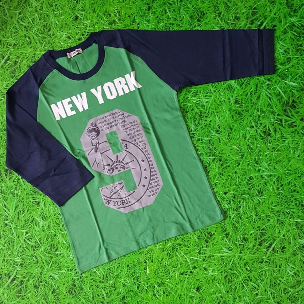 Kaos raglan Nevada anak size 13-14t