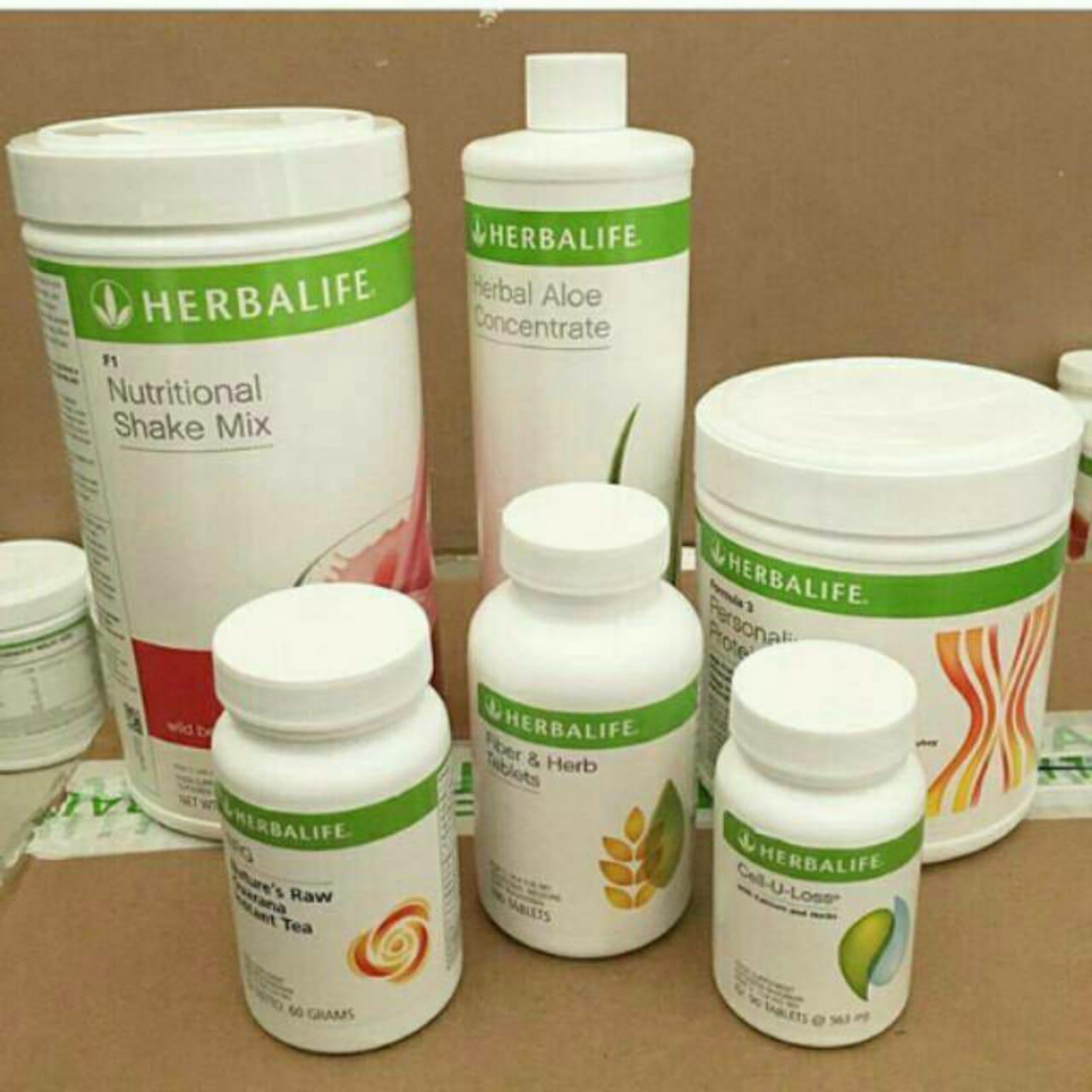 herbalife_#paket cepat kurus (shake, aloe, ppp, cell u loss, fiber, nrg)