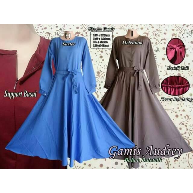 Terlaris Gamis Polos Balotelli payung / gamis polos baloteli / gamis balotelli polos murah HITAM