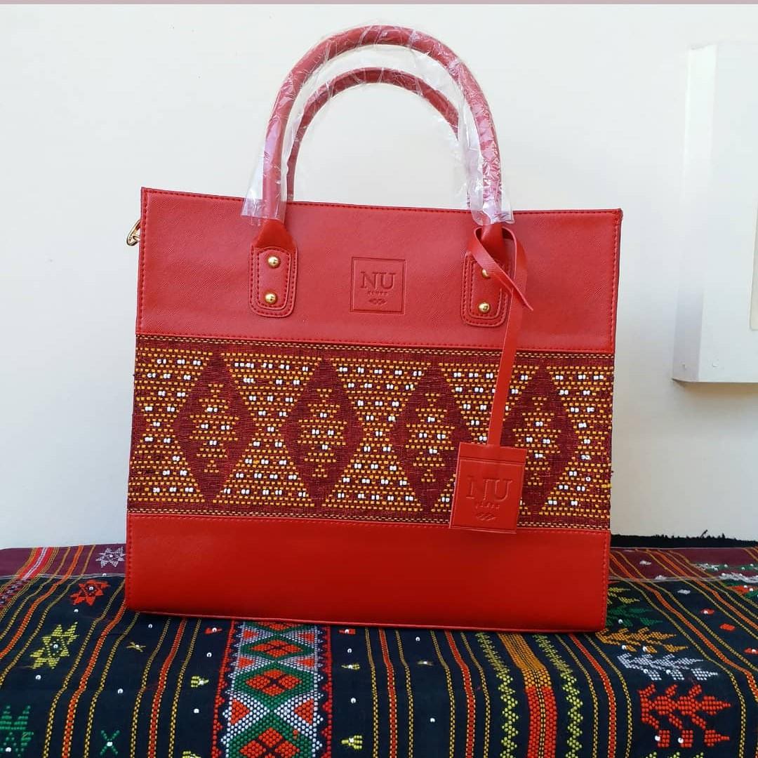 Tas Etnik Tenun Ulos Wanita Kualitas Premium Merah