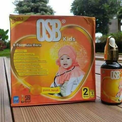 osb kids isi 2 botol 30ml bonus minyak kasturi 10 ml original