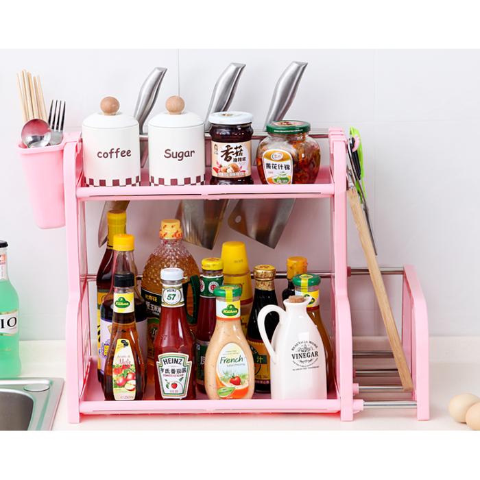 Rak Dapur Lemari Dapur Lemari Dapur minimalis Model Lemari Dapur Rak Dapur Minimalis Rak Dapur Multifungsi Rak Dapur Serbaguna 068 Pink