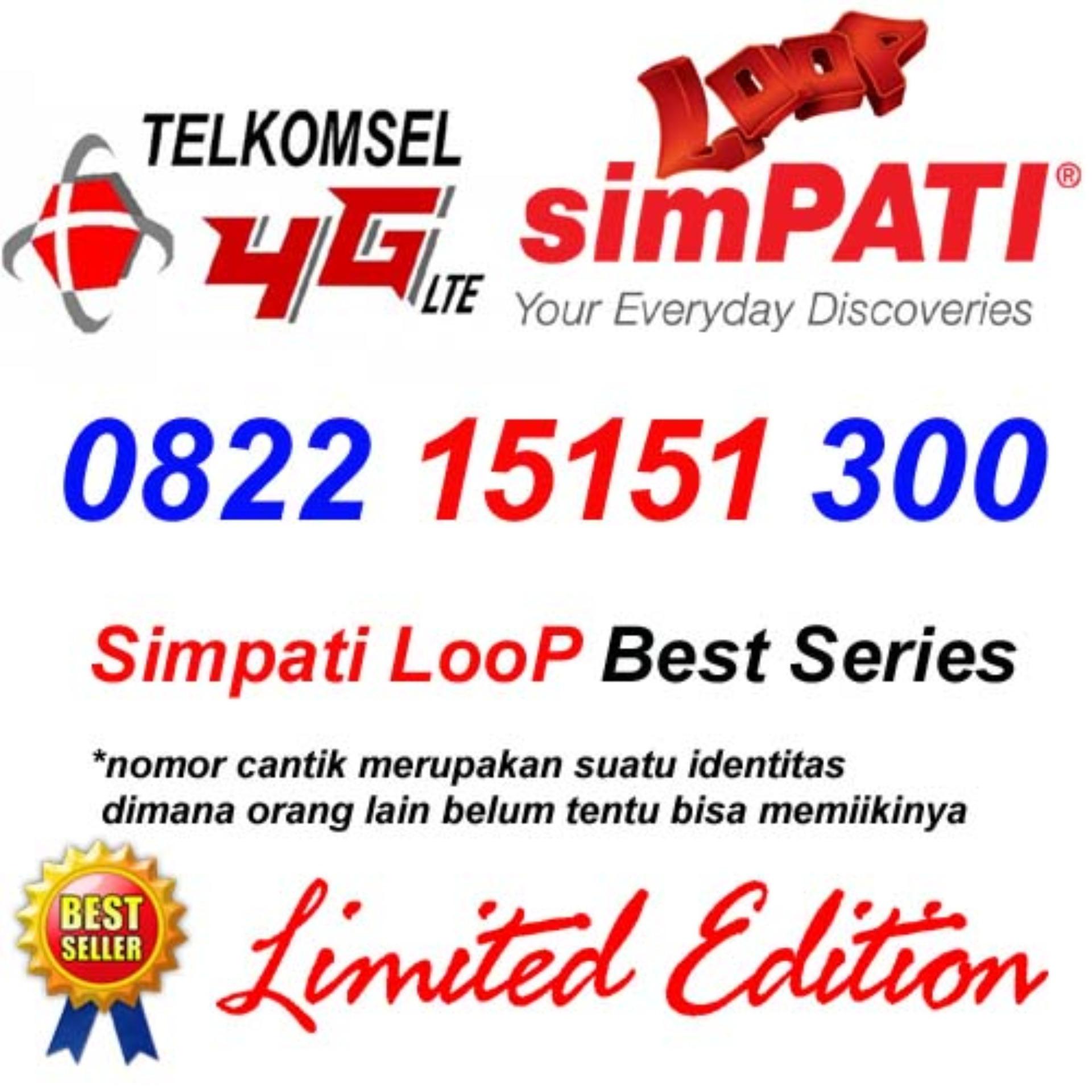 Telkomsel Simpati Loop 4G Lte 0822 15151 300 Kartu Perdana Nomor Cantik