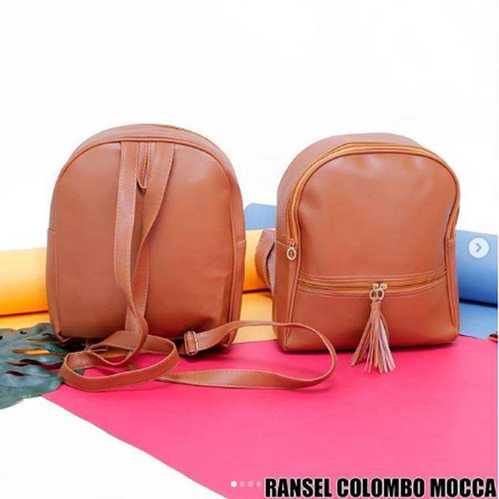 RANSEL COLOMBO / Tas Ransel Wanita / Tas Wanita / Fashion Wanita Termurah - MOCCA